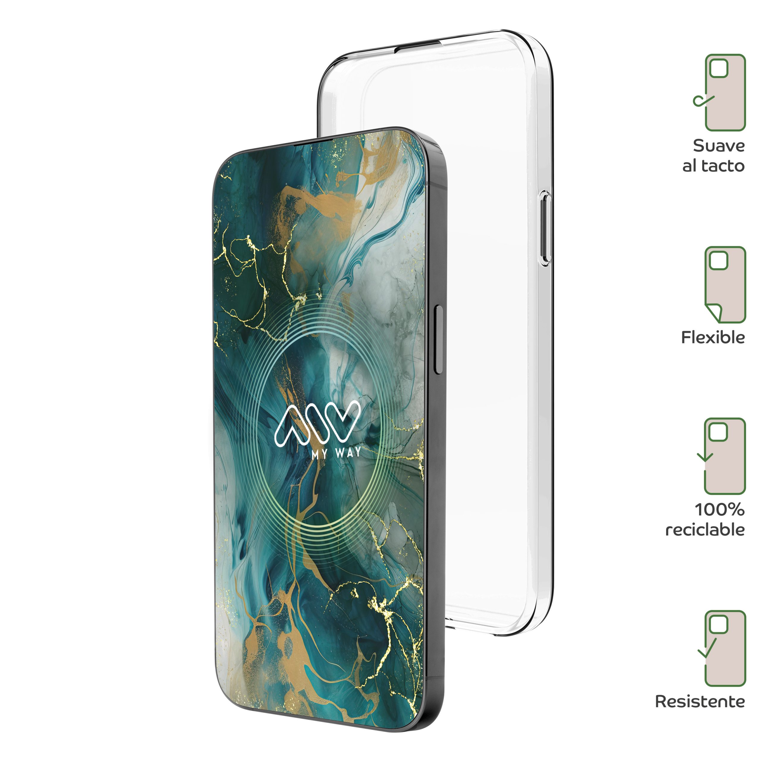 CARCASA MYWAY PARA APPLE IPHONE 15 TRANSPARENTE