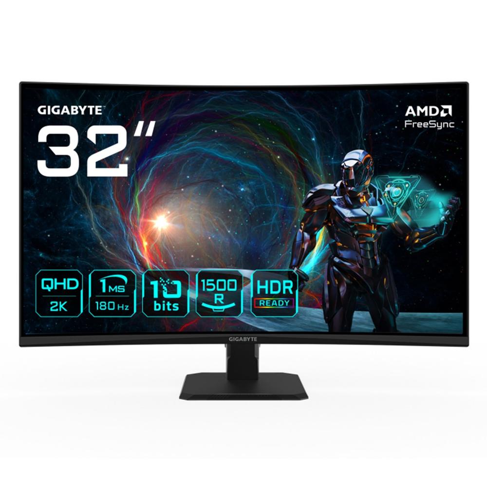 MONITOR CURVO GAMING GIGABYTE GS32QCA 31.5" QHD 180HZ