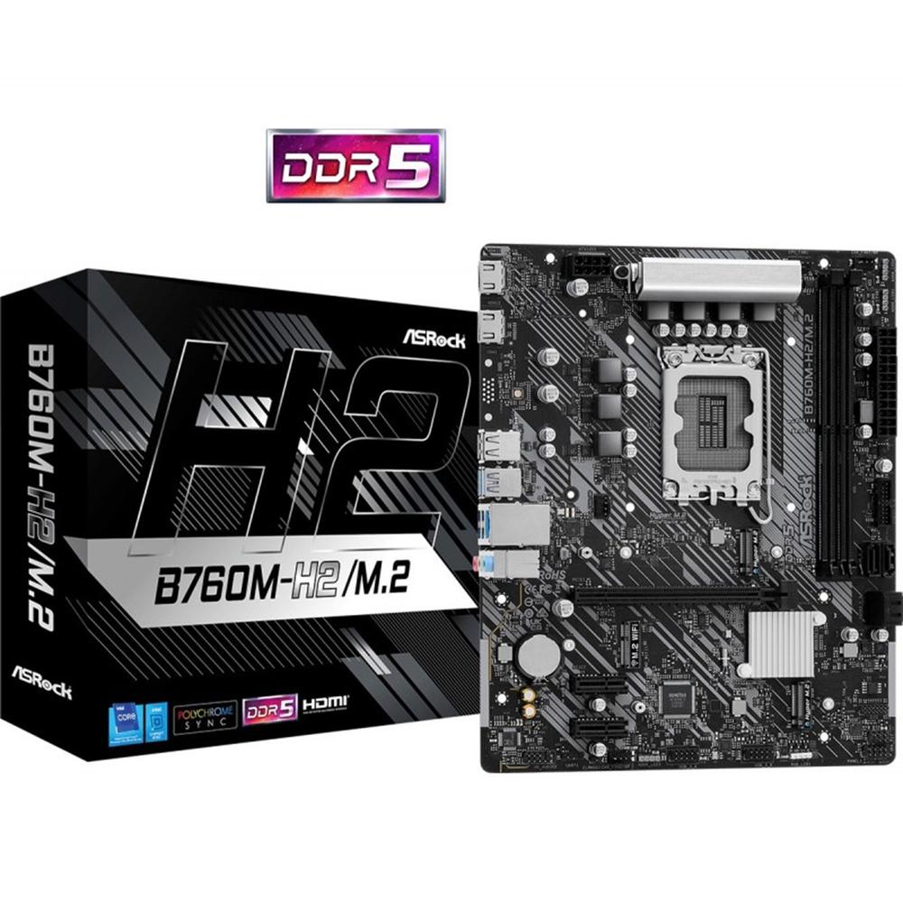 PLACA BASE ASROCK B760M-H M.2 LGA1700 MATX