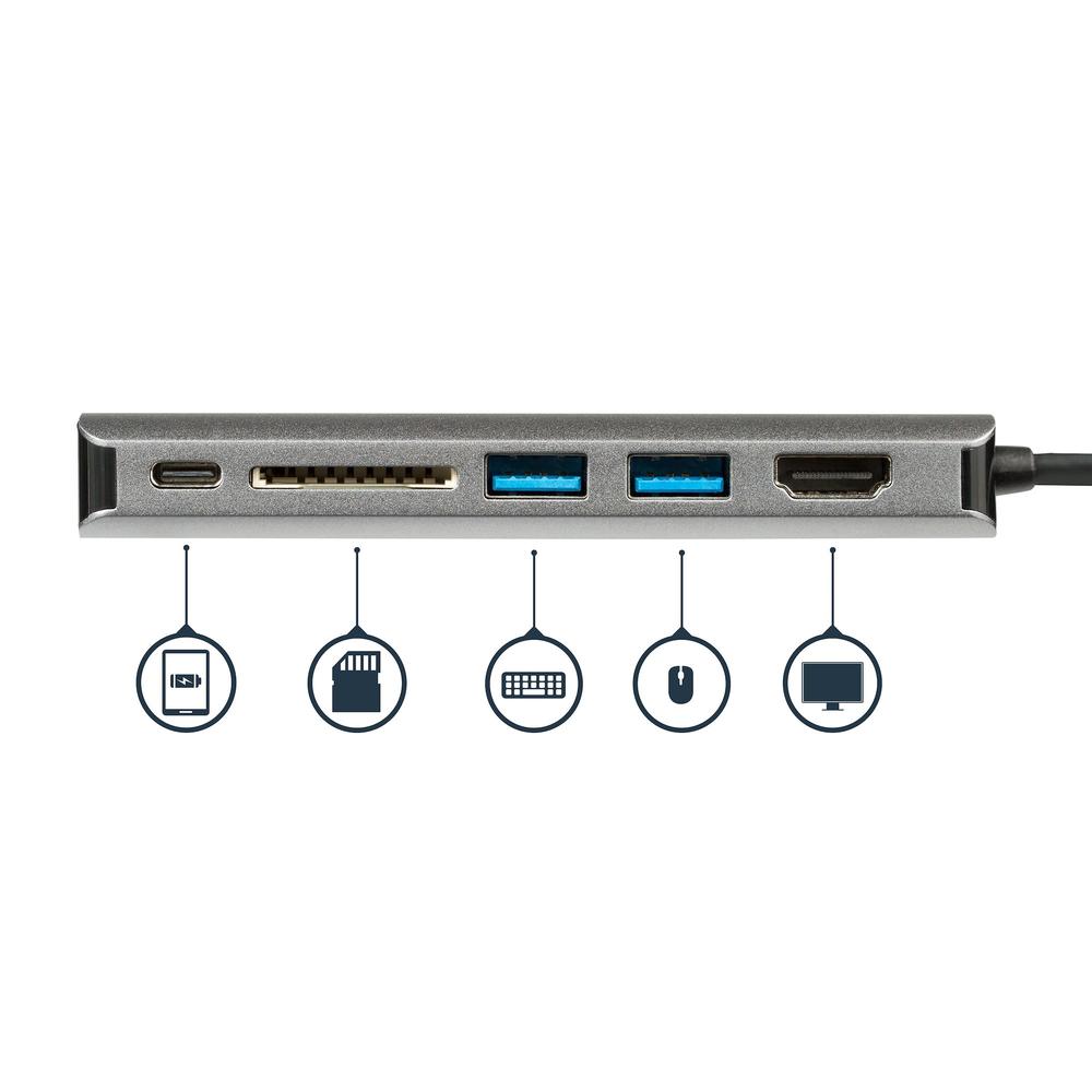 DOCKING STATION STARTECH USB TIPO C 6 EN 1