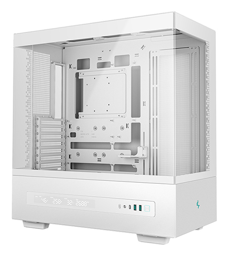 CAJA ORDENADOR GAMING DEEPCOOL ATX CH690 CRISTAL TEMPLADO BLANCA