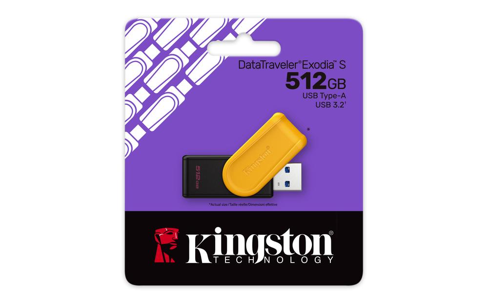 MEMORIA USB 3.2 KINGSTON 512 GB DATATRAVELER EXODIA S