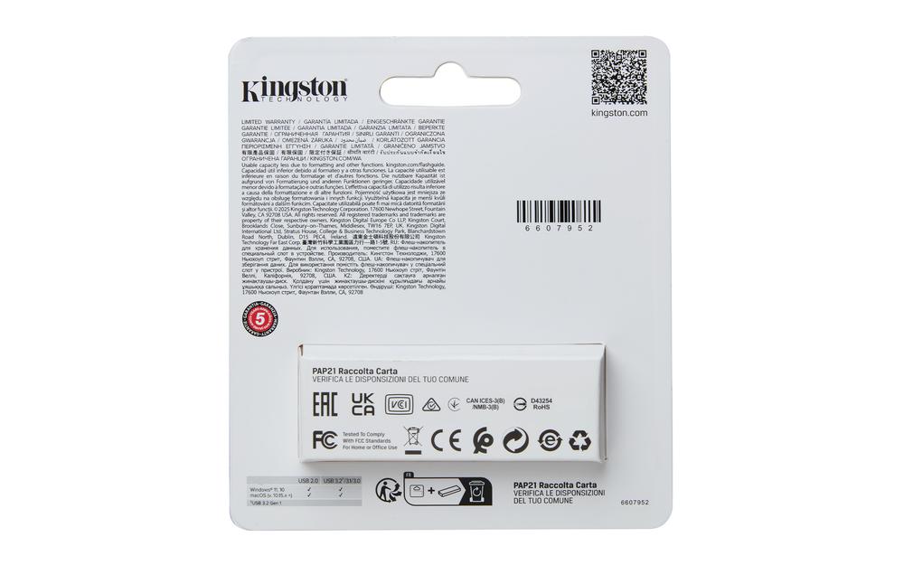 MEMORIA USB 3.2 KINGSTON 512 GB DATATRAVELER EXODIA S