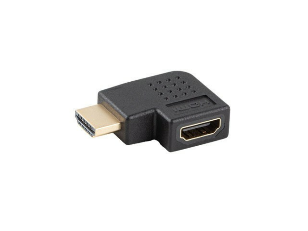 ADAPTADOR HDMI 4K LANBERG MACHO-HEMBRA ANGULO IZQUIERDA
