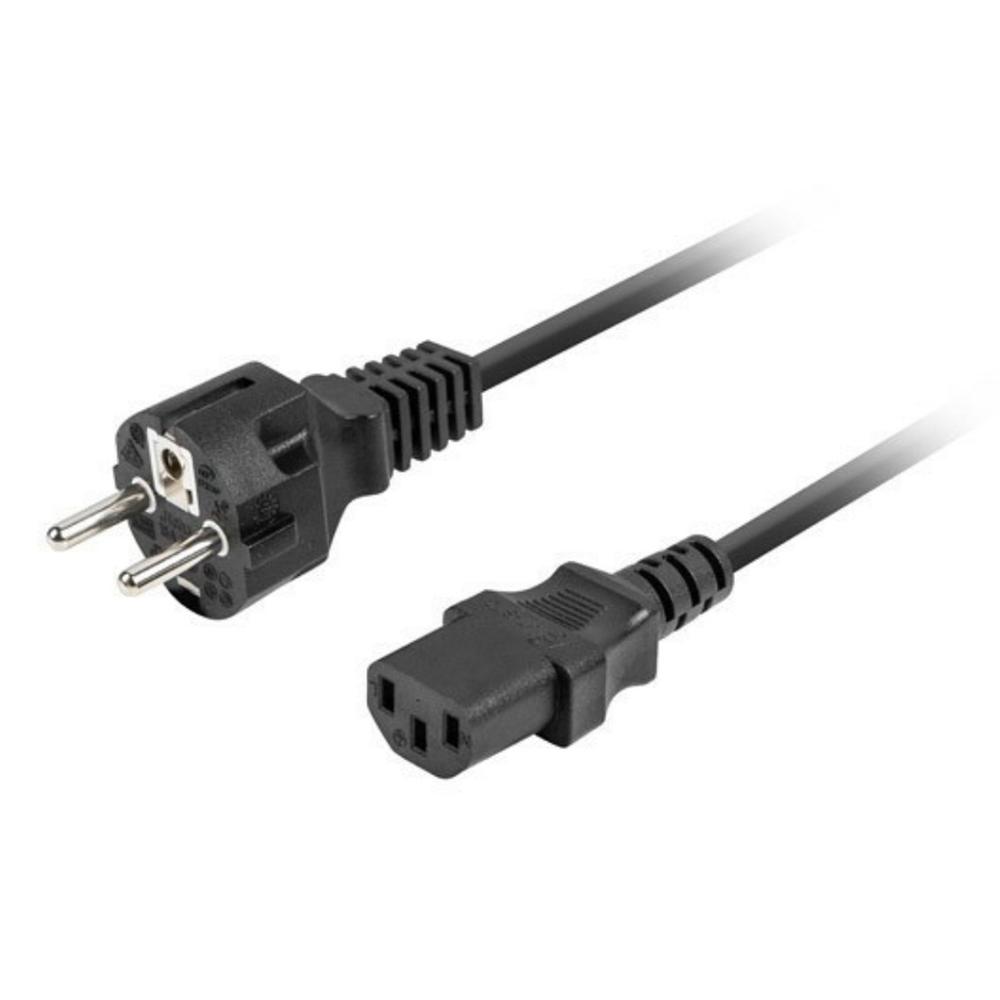 CABLE DE ALIMENTACION LANBERG SCHUKO CEE 7/7 A IEC320 C13 VDE 1.8M