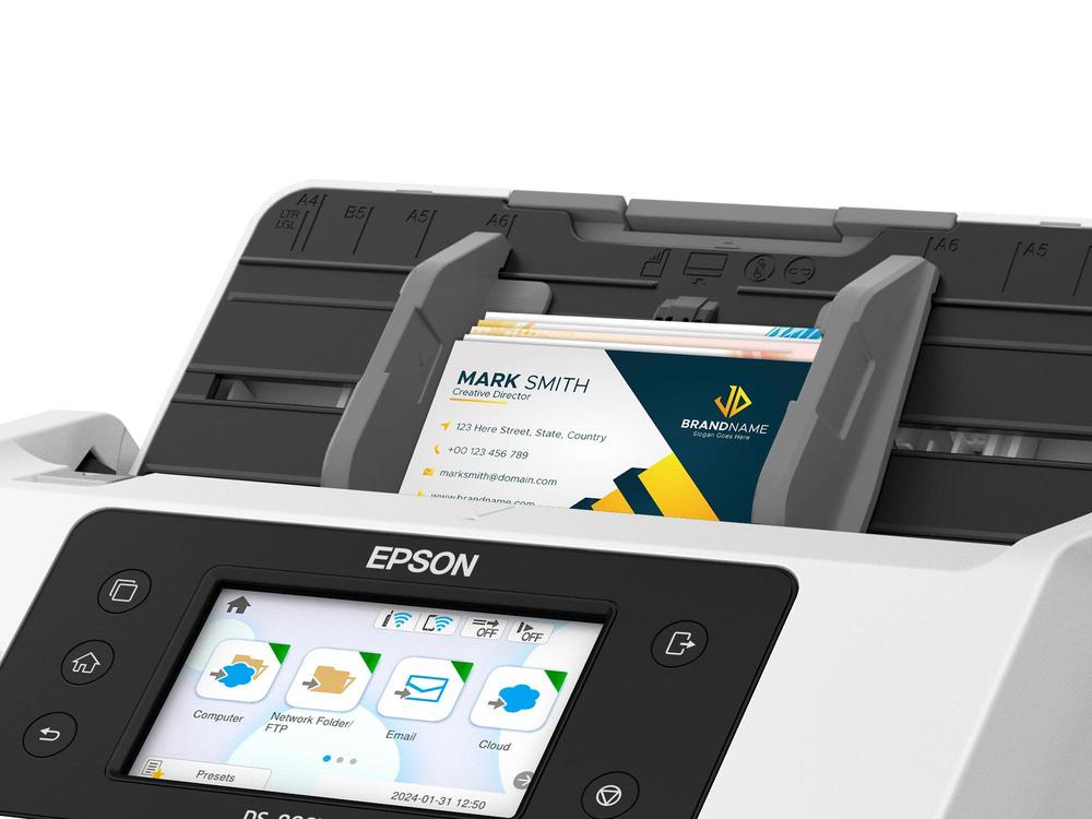 ESCANER DOCUMENTAL EPSON WORFORCE DS-800WN A4/ 50PPM/ USB/ RED/ WIFI