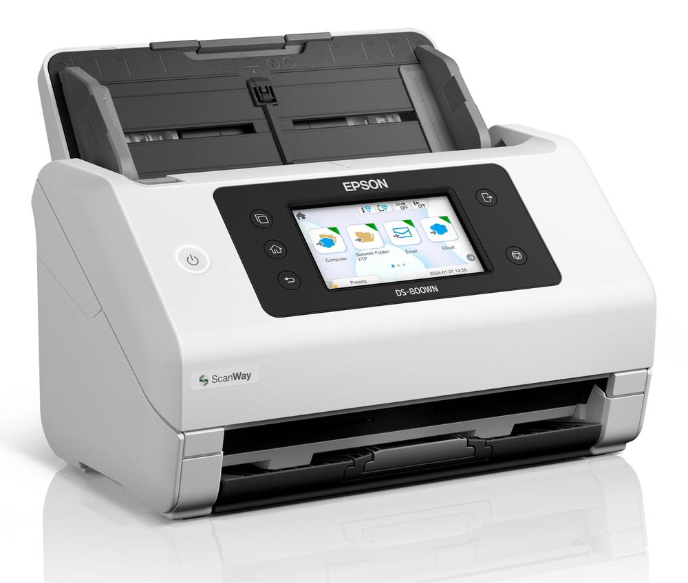 ESCANER DOCUMENTAL EPSON WORFORCE DS-800WN A4/ 50PPM/ USB/ RED/ WIFI