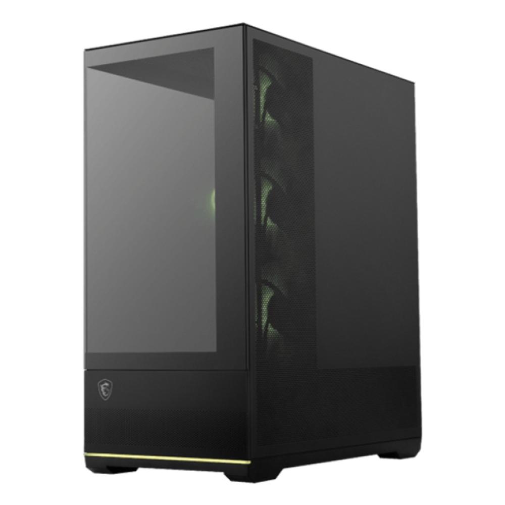 CAJA ORDENADOR GAMING MSI MAG PANO 110R PZ ATX RGB CRISTAL TEMPLADO NEGRA