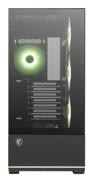 CAJA ORDENADOR GAMING MSI MAG PANO 110R PZ ATX RGB CRISTAL TEMPLADO NEGRA