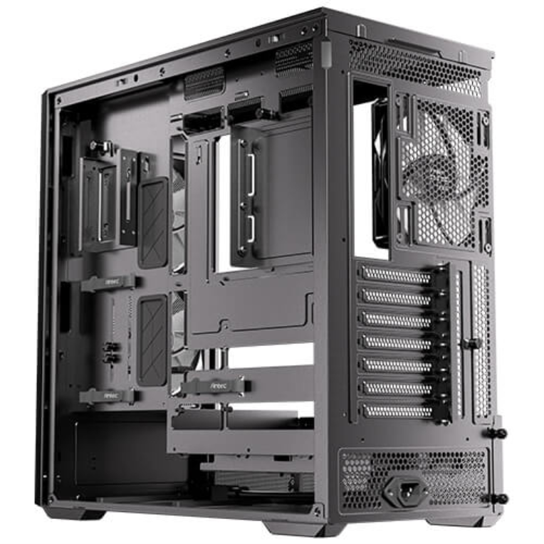 CAJA ORDENADOR GAMING ANTEC FLUX REAR ATX ARGB CRISTAL TEMPLADO NEGRA