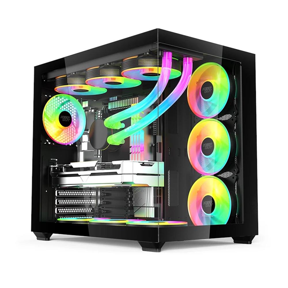 CAJA ORDENADOR GAMING XC-800 PRO MATX ARGB CRISTAL TEMPLADO NEGRA