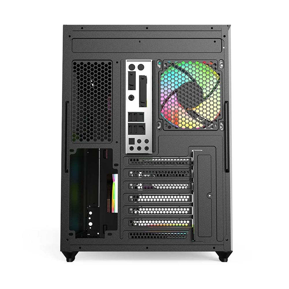 CAJA ORDENADOR GAMING XC-800 PRO MATX ARGB CRISTAL TEMPLADO NEGRA