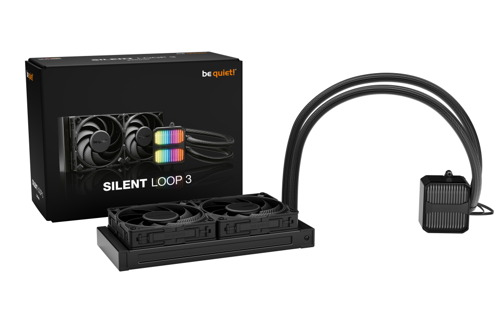 KIT REFRIGERACION LIQUIDA BE QUIET! SILENT LOOP 3 2X 120MM NEGRO
