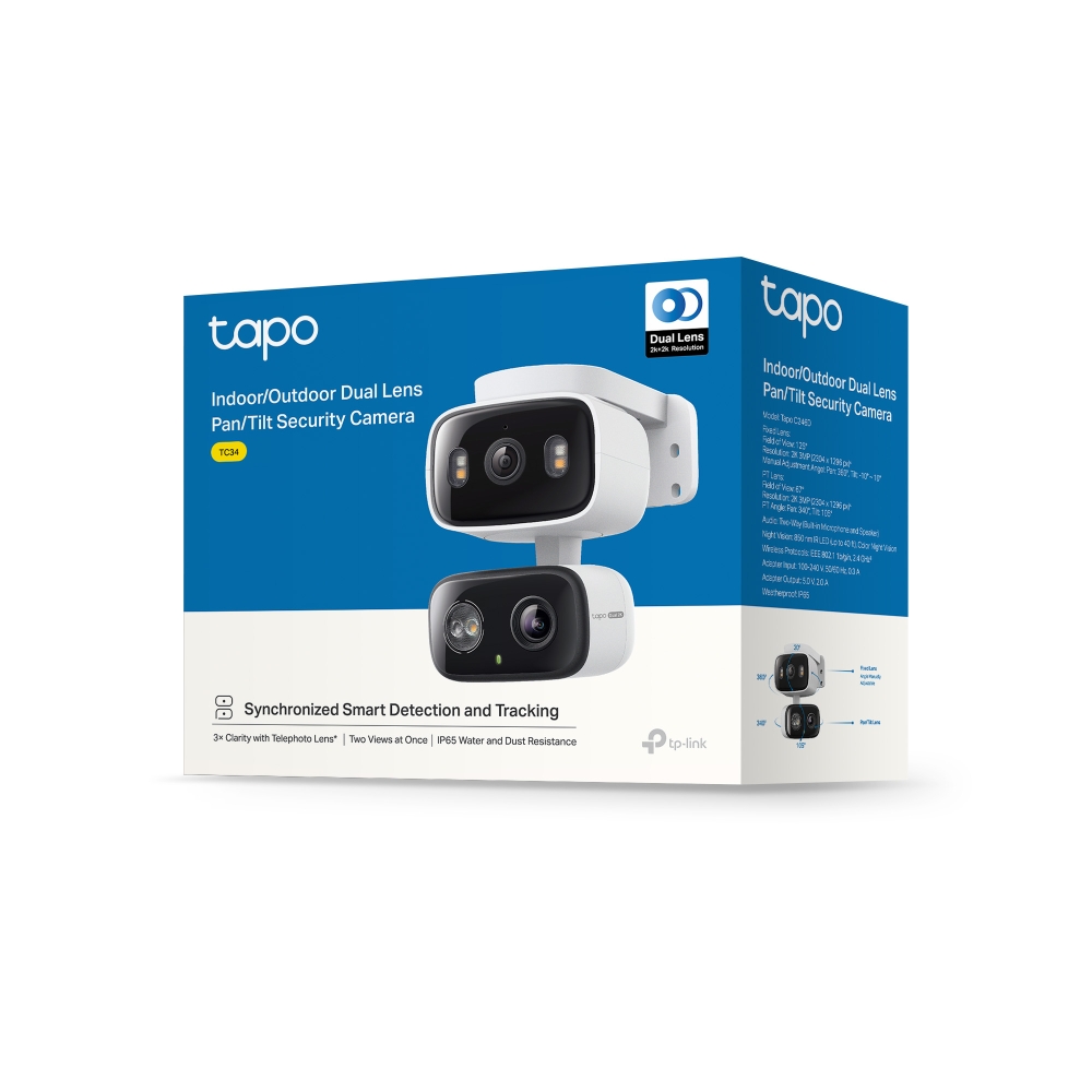 CAMARA DE SEGURIDAD DUAL WIFI TP-LINK TC34