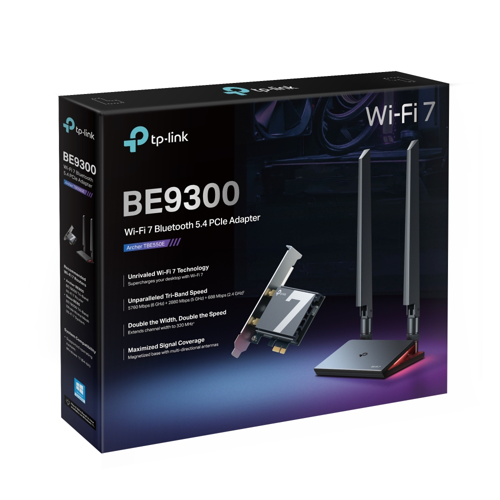 TARJETA RED WIFI TP-LINK ARCHER TBE550E BE9300