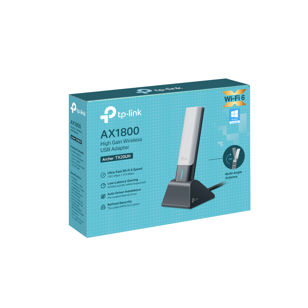 ADAPTADOR DE RED USB TP-LINK ARCHER TX20UH AX1800