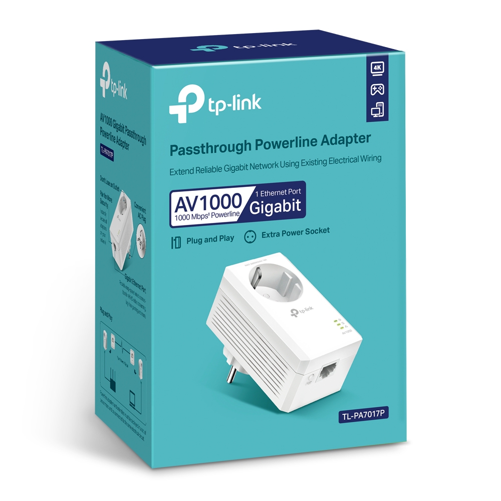 EXTENSOR WIFI TP-LINK TL-PA7017P AV1000 + ENCHUFE