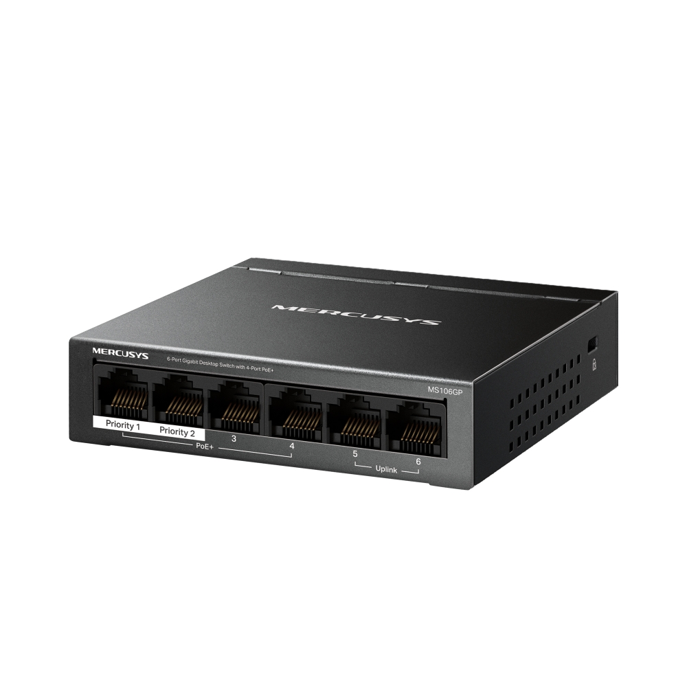 SWITCH MERCUSYS MS106GP 6 PUERTOS