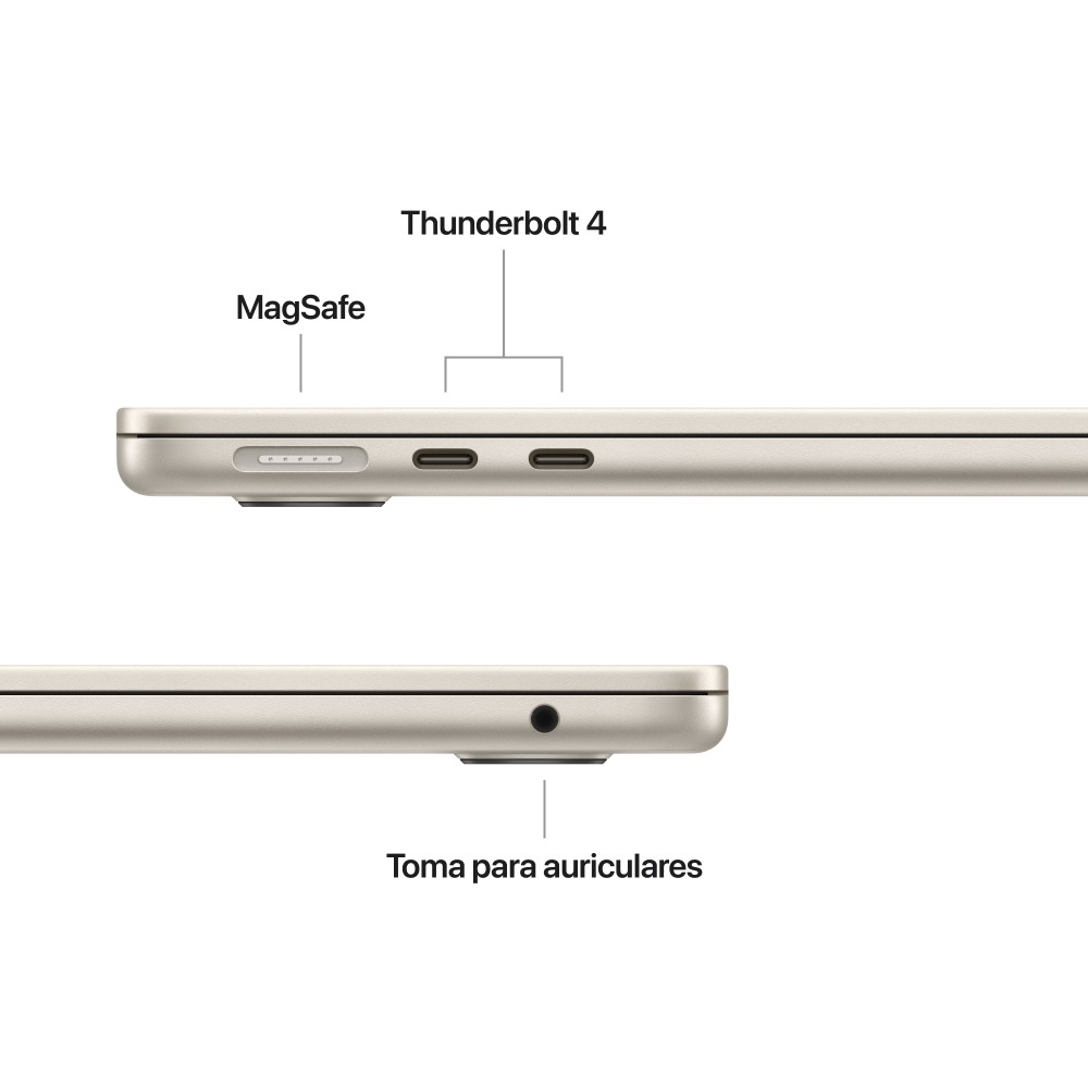 PORTATIL APPLE MACBOOK AIR 13 APPLE M5 / 24GB / SSD 1TB / 13.6" / STARLIGHT REACONDICIONADO