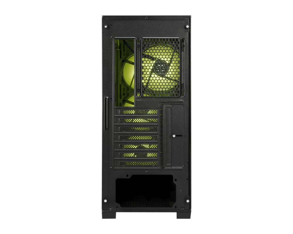 CAJA ORDENADOR GAMING MSI MAG FORGE 330R AIRFLOW ATX CRISTAL TEMPLADO NEGRA