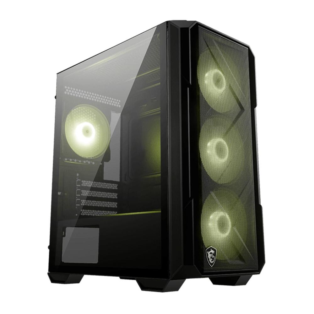 CAJA ORDENADOR GAMING MSI MAG FORGE M120R AIRFLOW MATX ARGB CRISTAL TEMPLADO NEGRA