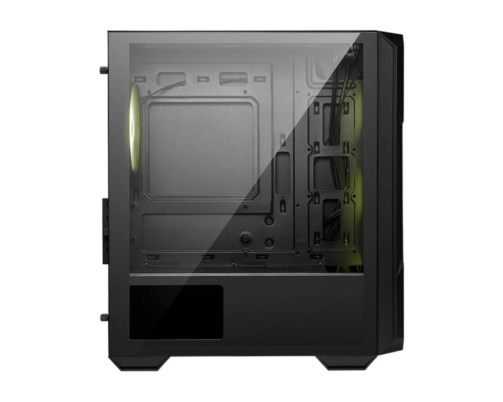 CAJA ORDENADOR GAMING MSI MAG FORGE M120R AIRFLOW MATX ARGB CRISTAL TEMPLADO NEGRA