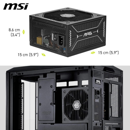 FUENTE ALIMENTACION MSI MAG A750GLS PCIE5 GAMING ATX 750W