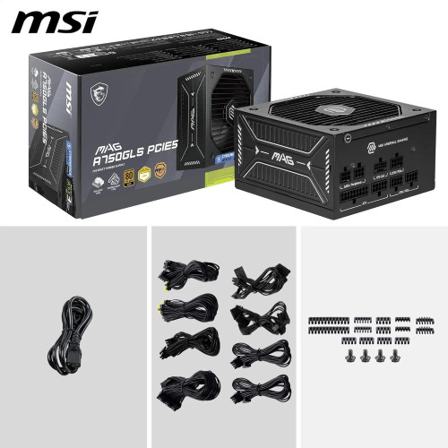 FUENTE ALIMENTACION MSI MAG A750GLS PCIE5 GAMING ATX 750W