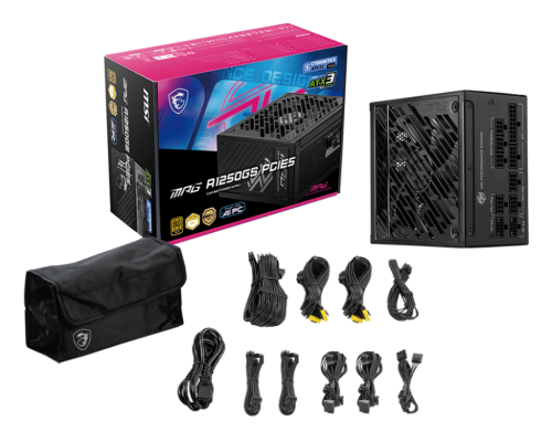 FUENTE ALIMENTACION MSI MPG A1250GS PCIE5 GAMING ATX 1250W