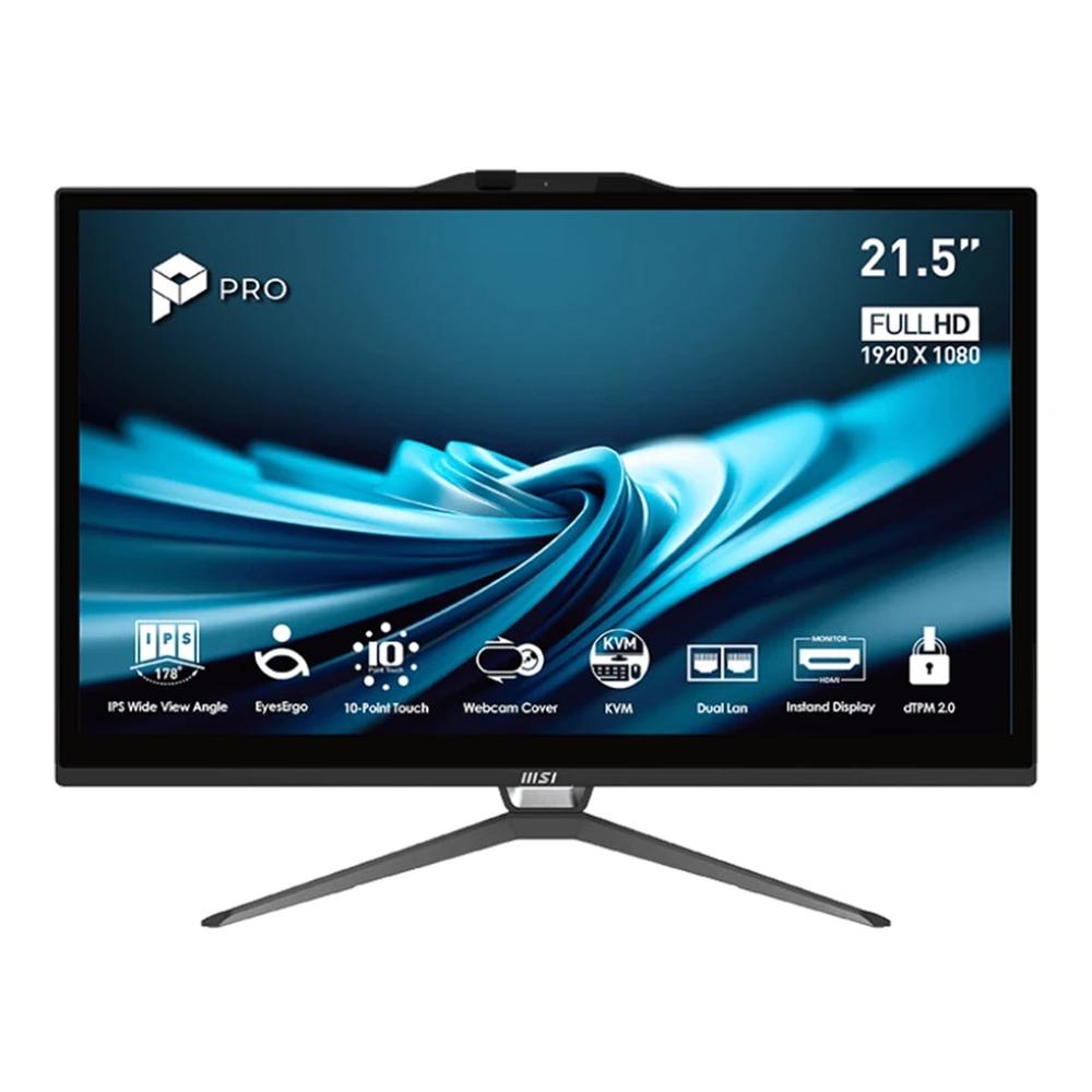 ORDENADOR ALL IN ONE MSI PRO AP222T-652EU I5-14400/ 16GB/ SSD 512GB/ 22" FHD/ FREEDOS TACTIL