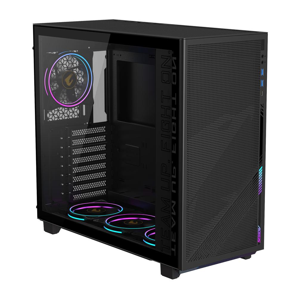 CAJA ORDENADOR GAMING GIGABYTE AORUS C400 ATX ARGB VIDRIO NEGRA