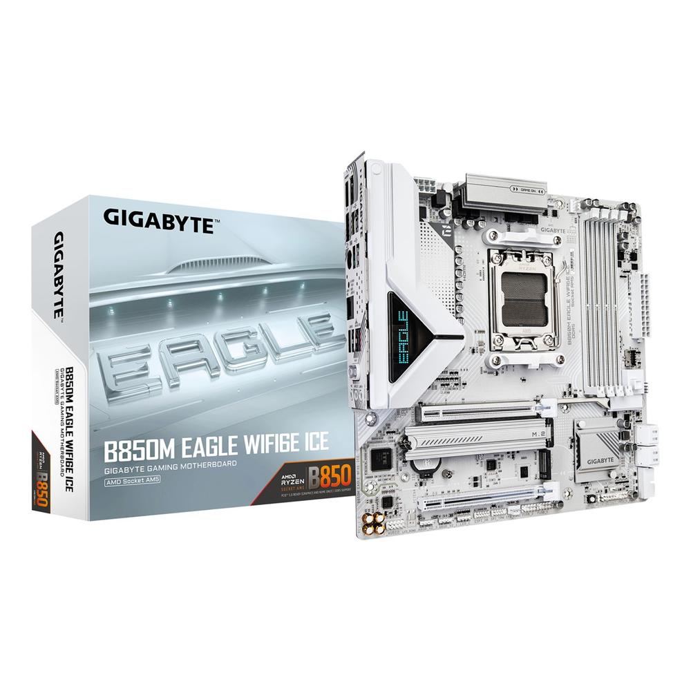 PLACA GIGABYTE B850M EAGLE WIFI6E ICE AM5 MATX/ 4X DDR5