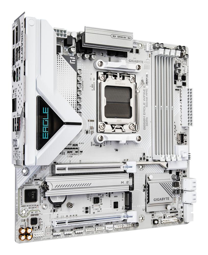 PLACA GIGABYTE B850M EAGLE WIFI6E ICE AM5 MATX/ 4X DDR5