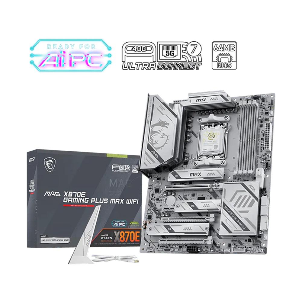 PLACA BASE MSI MAG X870E GAMING MAX WIFI AM5 ATX/ 4X DDR5