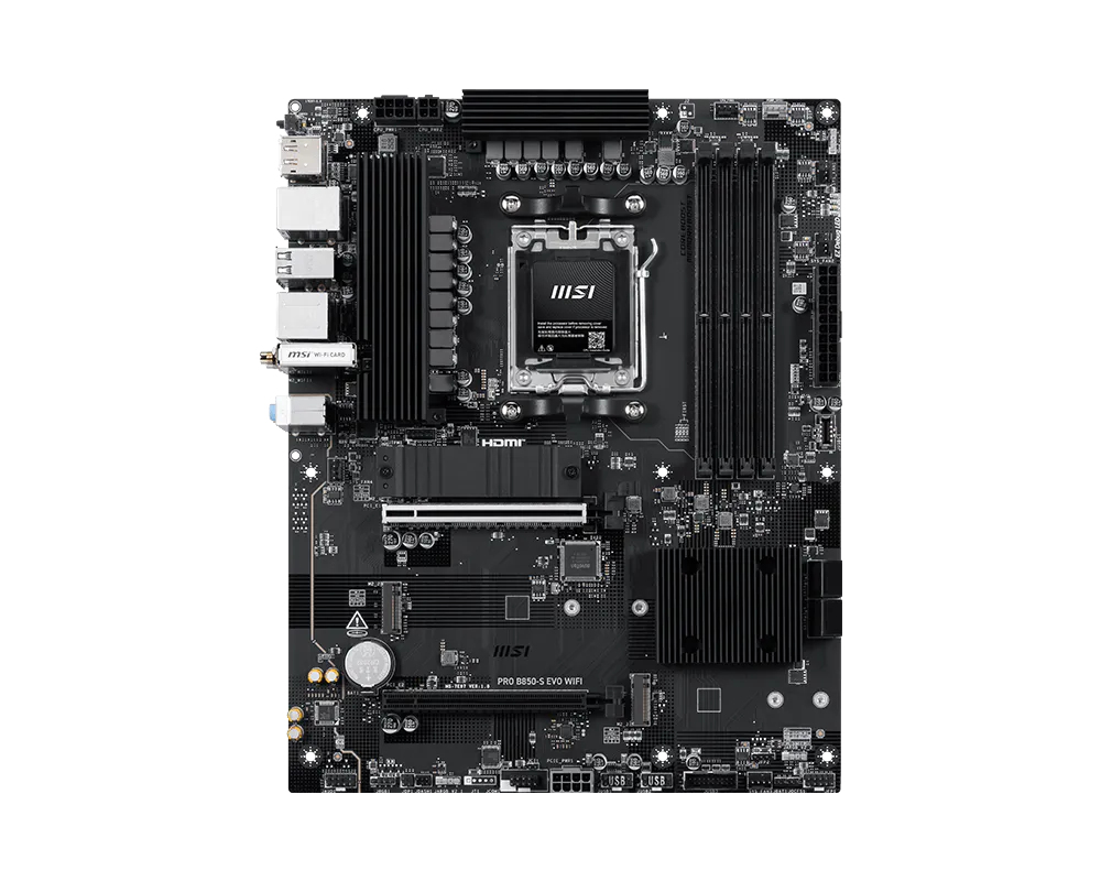 PLACA BASE MSI PRO B850-S EVO WIFI AM5 ATX/ 4X DDR5