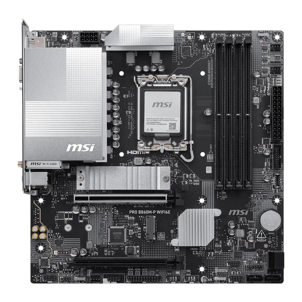 PLACA BASE MSI PRO B860M-P WIFI6E LGA 1851 MATX/ 4X DDR5