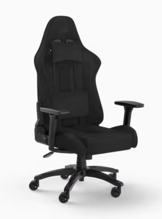 SILLA GAMING CORSAIR TC100 RELAXED FABRIC NEGRA
