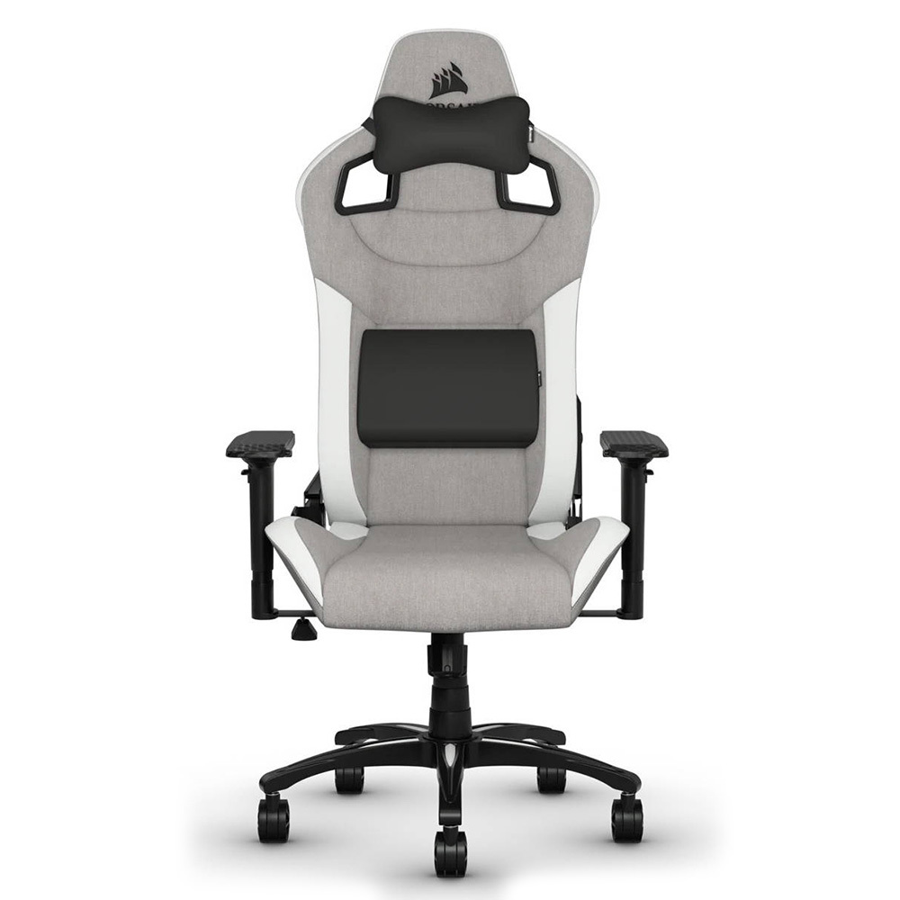 SILLA GAMING CORSAIR T3 RUSH (2023) GRIS/BLANCA
