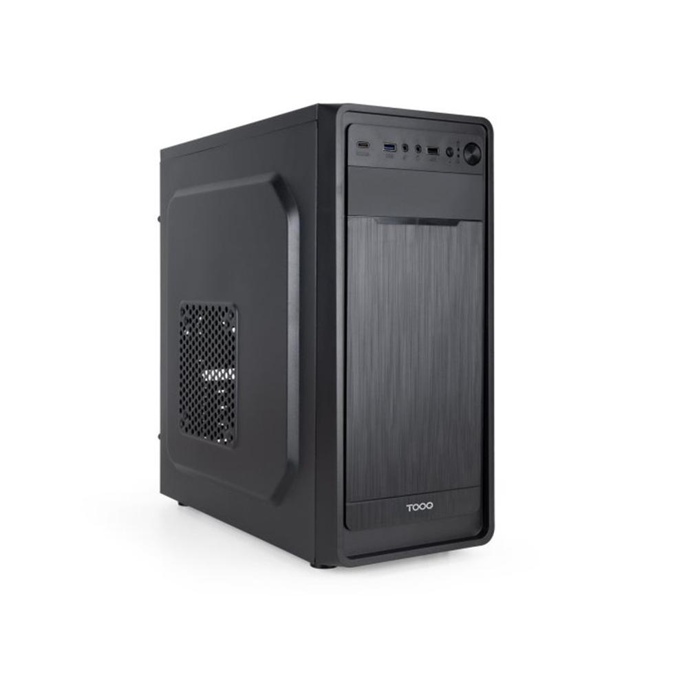 CAJA ORDENADOR TOOQ TQC-5701-SP PRISMA ULTRA ATX NEGRA + FUENTE 500W