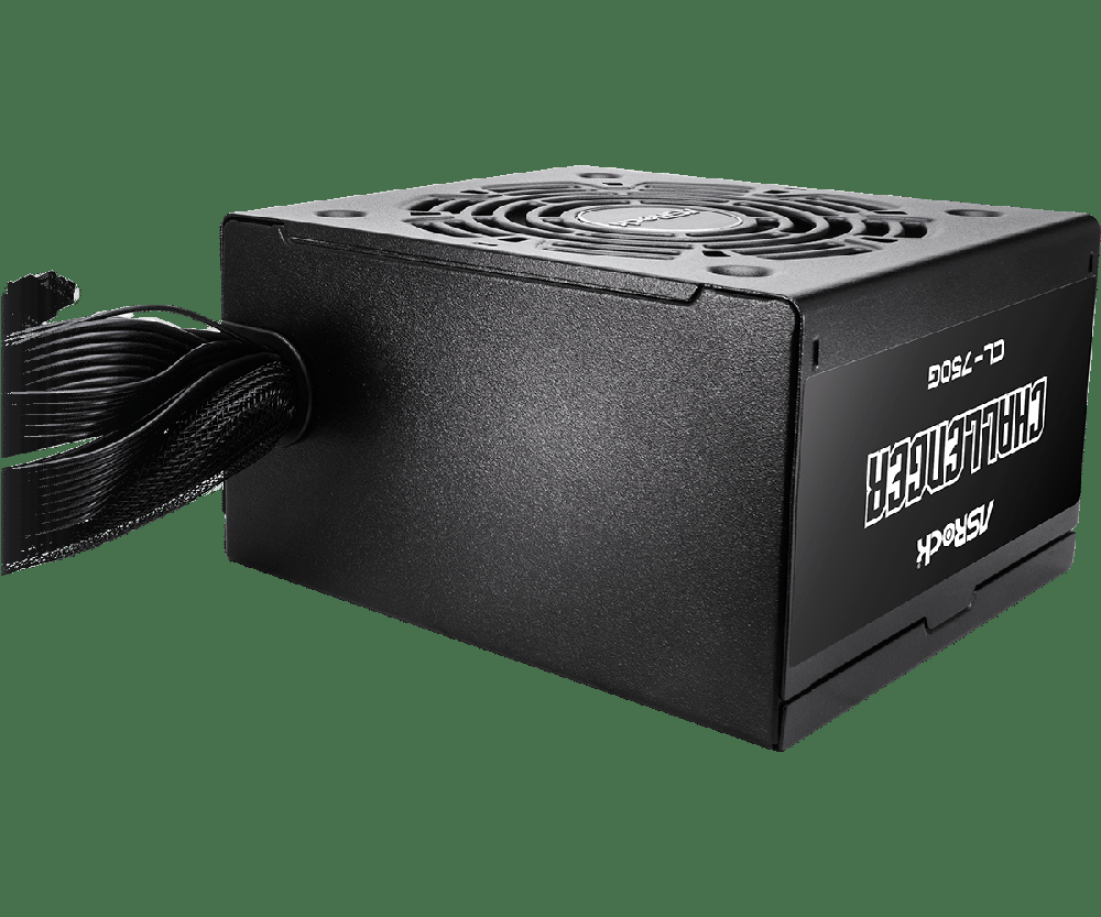 FUENTE ALIMENTACION ASROCK CHALLENGER CL-750G GAMING ATX 750W NEGRA