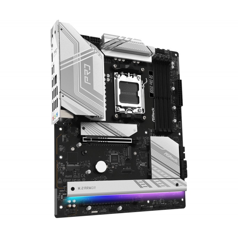PLACA BASE ASROCK B850 PRO RS AM5 ATX/ 4X DDR5