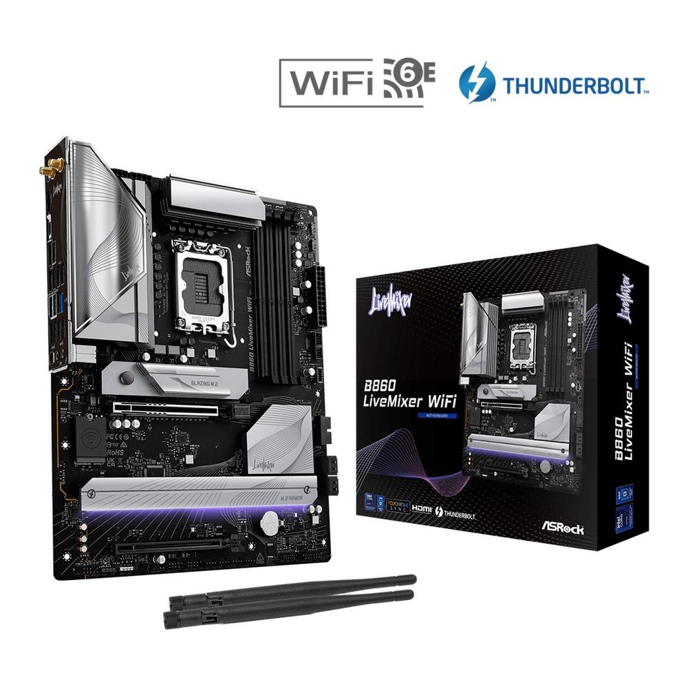 PLACA ASROCK B860 LIVEMIXER WIFI LGA 1851 ATX/ 4X DDR5