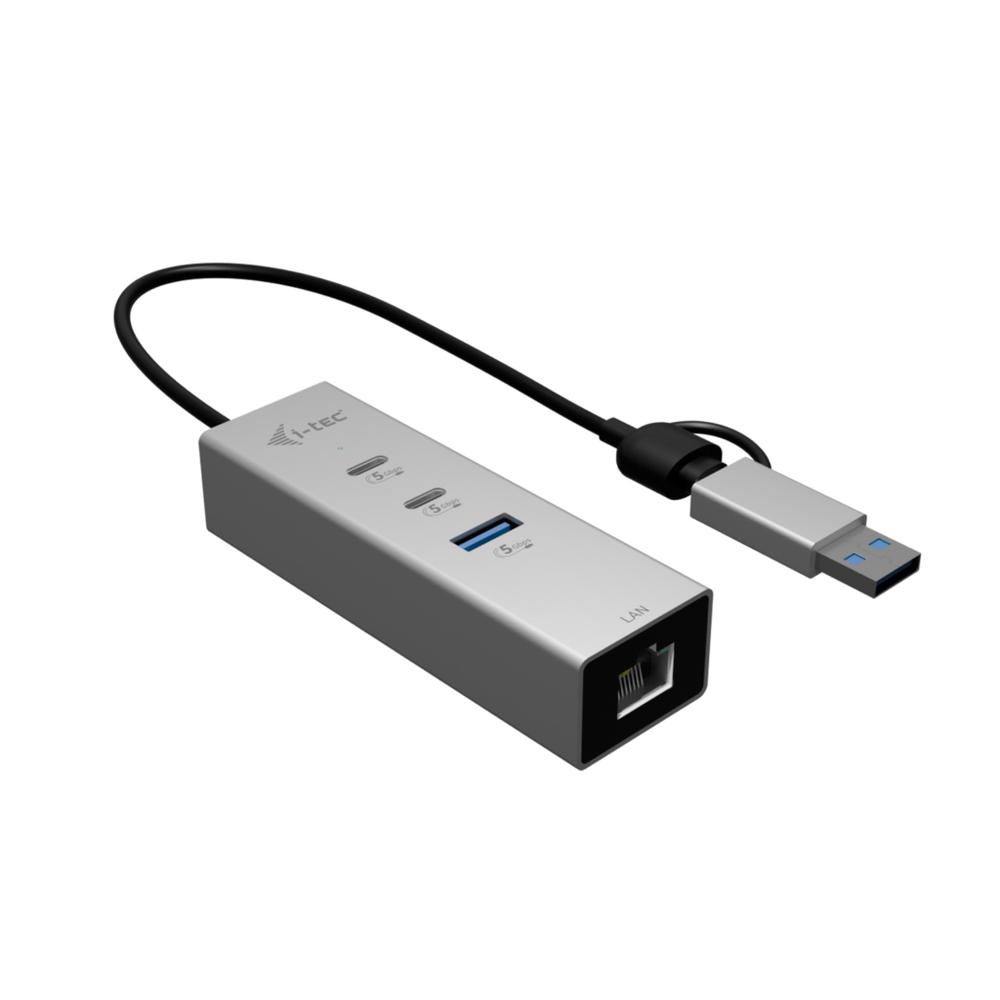 HUB I-TEC USB TIPO C / USB TIPO A 4 EN 1