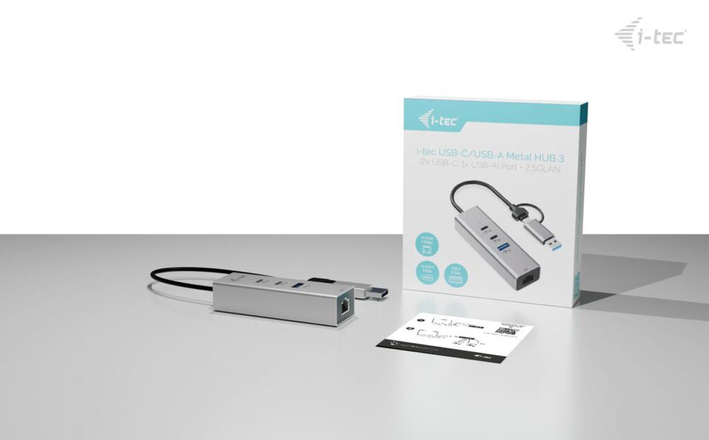 HUB I-TEC USB TIPO C / USB TIPO A 4 EN 1