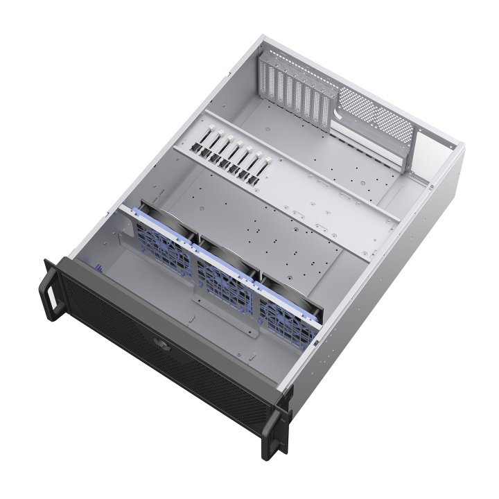 CAJA RACK UNYKACH 4U 19" PLATA