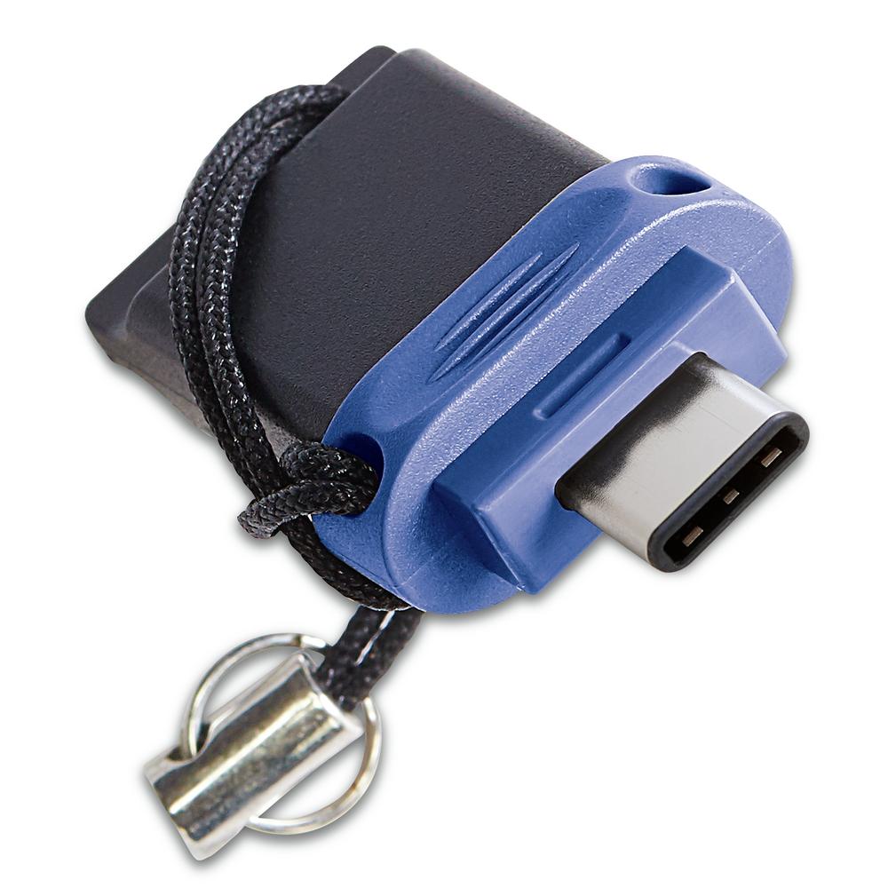 MEMORIA USB TIPO A / USB TIPO C VERBATIM STORENGO 64GB AZUL