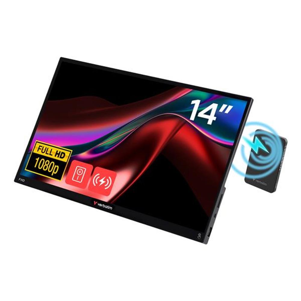 MONITOR PORTATIL VERBATIM 32088 14" FHD 120HZ + BATERIA 500MAH