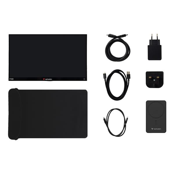 MONITOR PORTATIL VERBATIM 32088 14" FHD 120HZ + BATERIA 500MAH