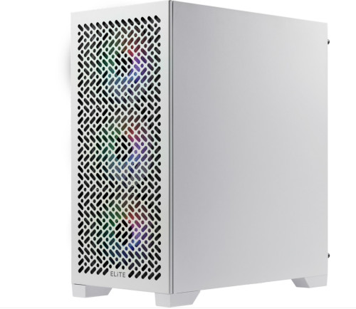 CAJA ORDENADOR GAMING COOLER MASTER ELITE 302 MATX ARGB CRISTAL TEMPLADO BLANCA