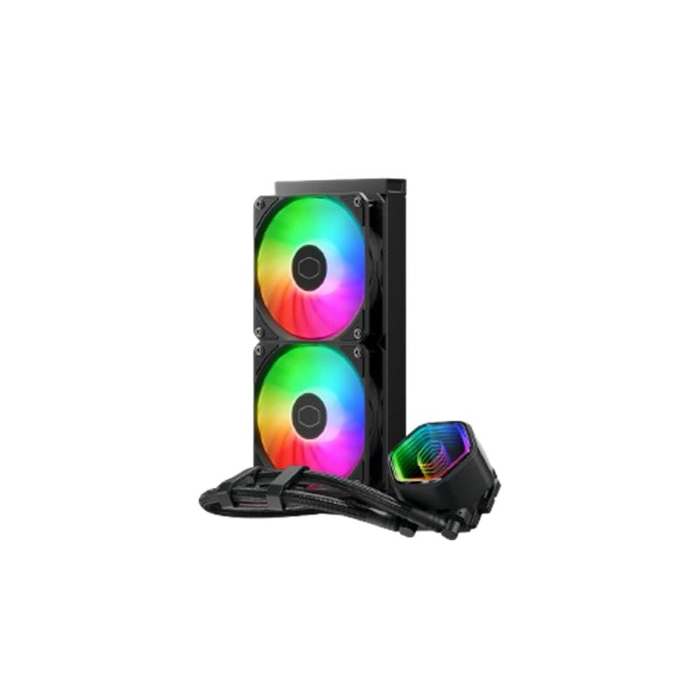 KIT REFRIGERACION LIQUIDA COOLER MASTER MASTERLIQUID 240 CORE II ARGB 2X 120MM NEGRO